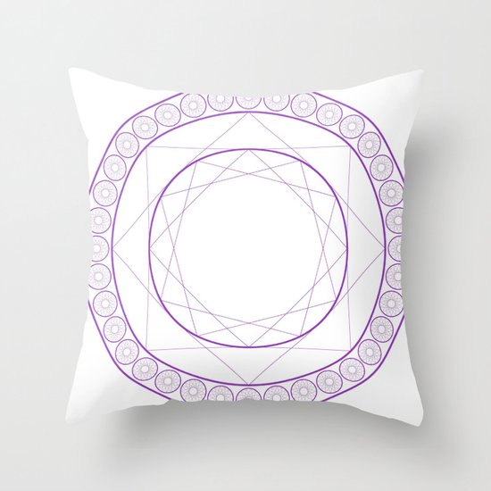 Anime Magic Circle 2 Throw Pillow