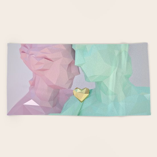 Close Lovers Beach Towel
