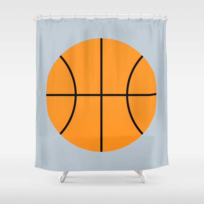 #9 Basketball Shower Curtain