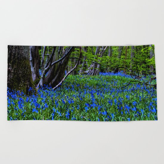 BLUE GLADE Beach Towel