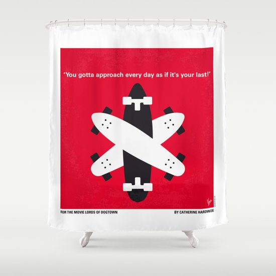 No188 My The Lords Of Dogtown minimal movie poster Shower Curtain