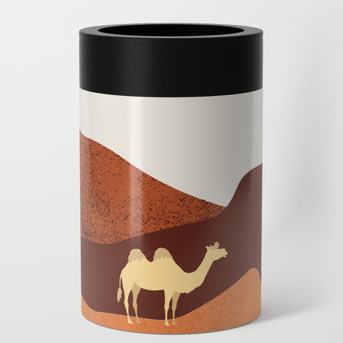 a lost camel in the desert Can Cooler