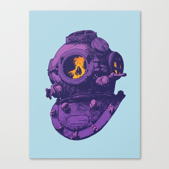 Dead diver Canvas Print
