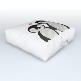 You're my Penguin | When Penguins are in Love Outdoor Floor Cushion