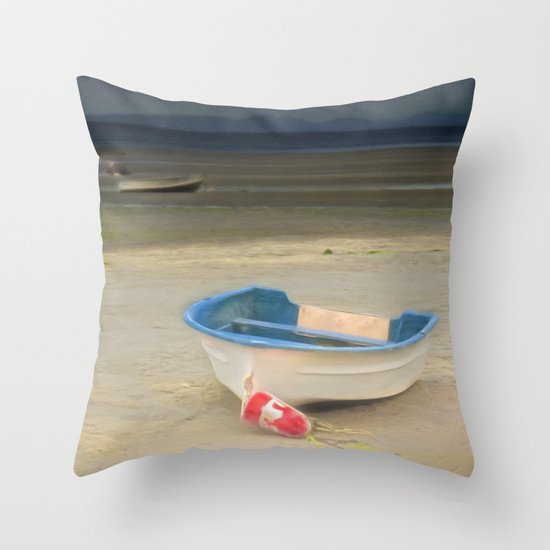 White Storm Throw Pillow