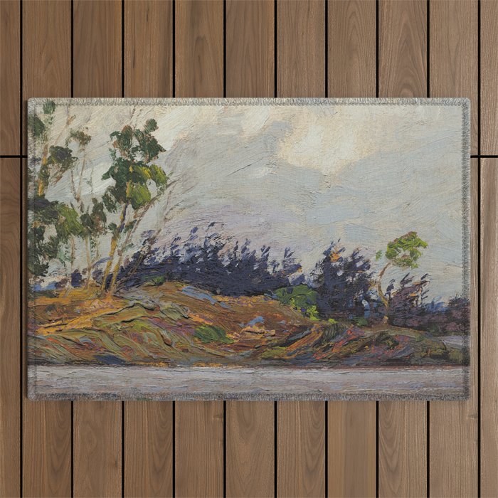 Tom Thomson - Early Morning, Georgian Bay - Canada, Canadian Oil Painting - Group of Seven Outdoor Rug