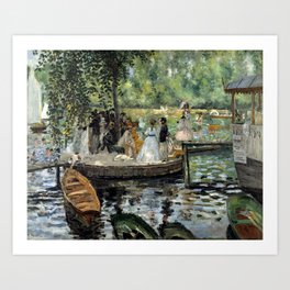 Pierre-Auguste Renoir - La Grenouillere Art Print
