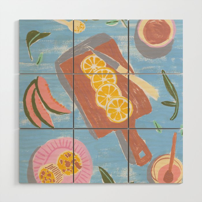 Gouache painting Gouache art print- Oranges painting- Fruit painting-  Oranges prints for Kitchen decor- Botanical Print- Kitchen Wall art