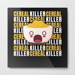 Cereal Killer Halloween Costume Monster Metal Print