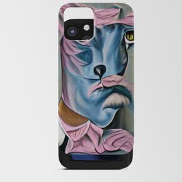 Panther Feelin' Blue Portrait iPhone Card Case