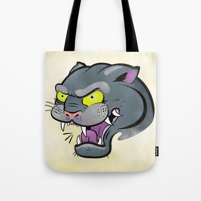 Panther Tattoo Flash Tote Bag