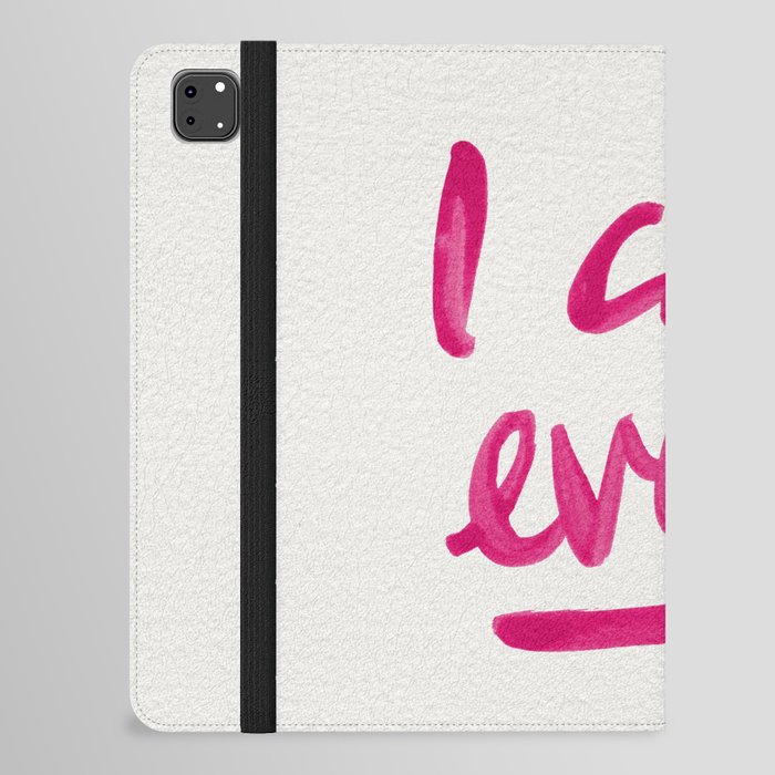 I Can't Even – Pink Ink iPad Folio Case