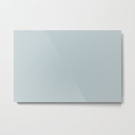 Ultra Light Pastel Blue Solid Color Pairs with Sherwin Williams 2020 Color Sleepy Blue SW 6225 Metal Print | Darkcolors, Blue, Coolcolors, Calmingcolors, Pattern, Minimalist, Sophisticated, Powderblue, Simple, Nature 