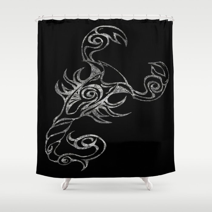 Scorpion in Reverse Shower Curtain