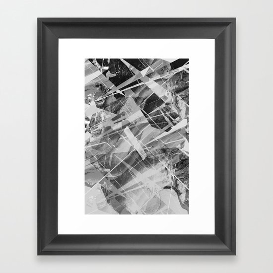 Marble X Framed Art Print