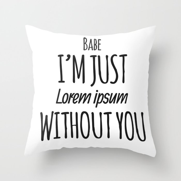 Lorem Ipsum Throw Pillow