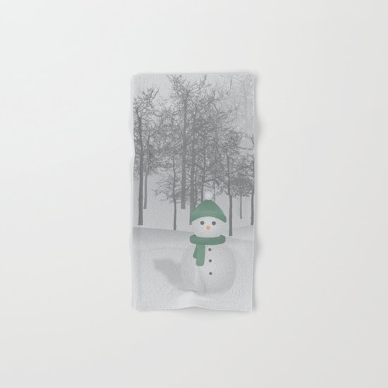 Christmas Snowman Hand & Bath Towel