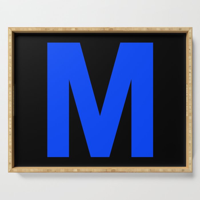 Letter M (Blue & Black) Serving Tray