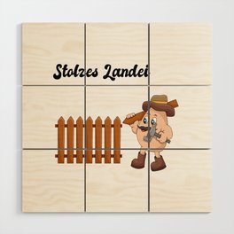 Proud Country Bumpkin - Build A Fence Wood Wall Art