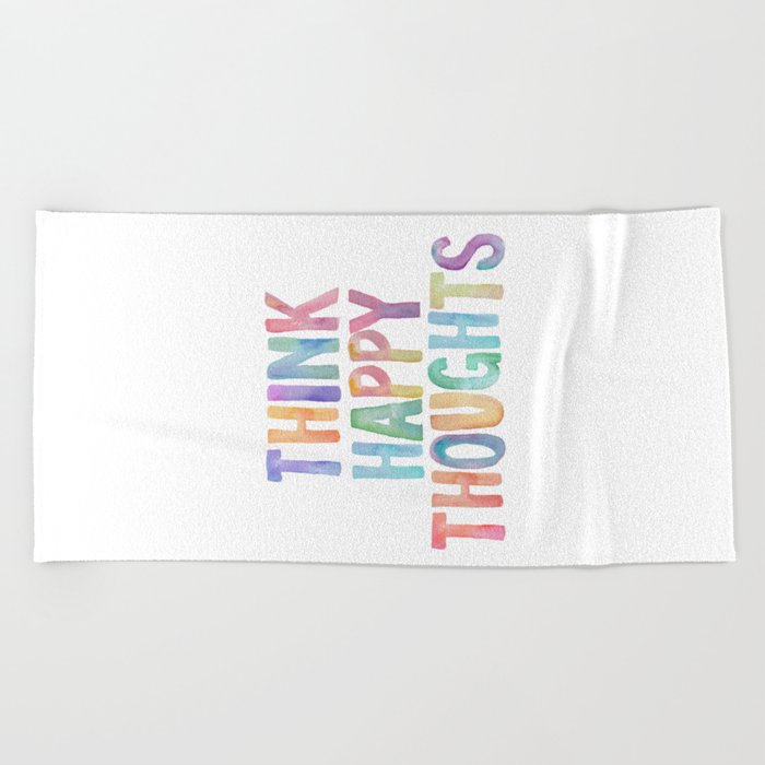 Think Happy Thoughts Nursery Wall Art Kids Room Nursery