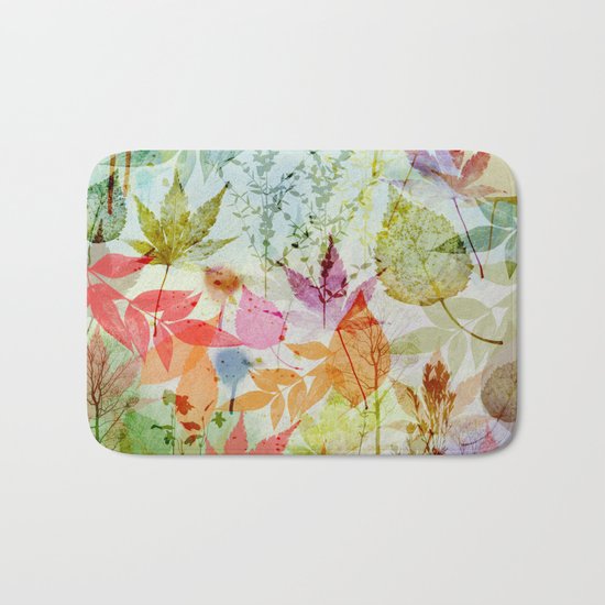 Fall impression, digital water colour art Bath Mat