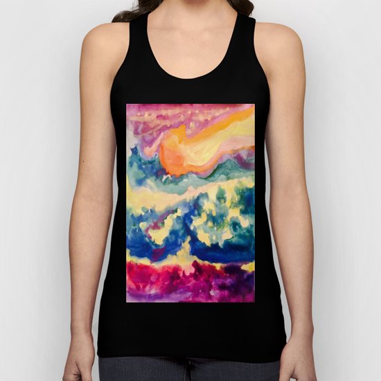 My Starry Watercolor Night Unisex Tank Top