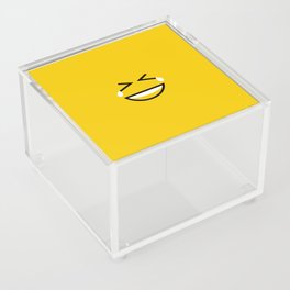 type face: laugh yellow Acrylic Box