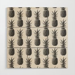Pineapple Pattern 01 Wood Wall Art