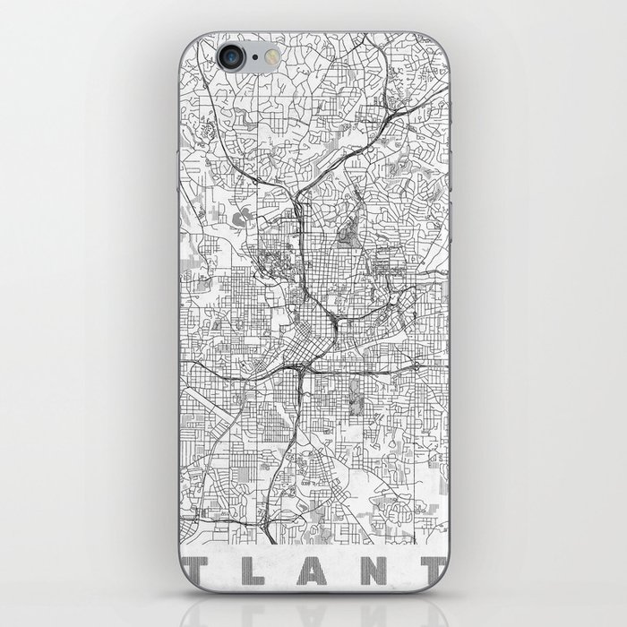 Atlanta Map Line iPhone Skin