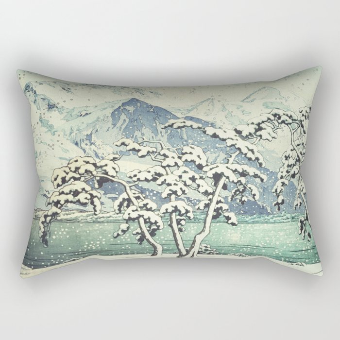 Seasonal Snow at Dara Rectangular Pillow