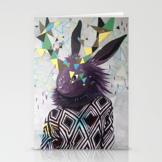 Dark Rabbit Stationery Cards
