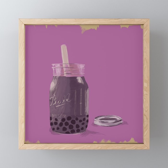 Milk Tea Framed Mini Art Print