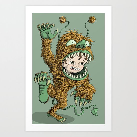 Monster Inside Art Print