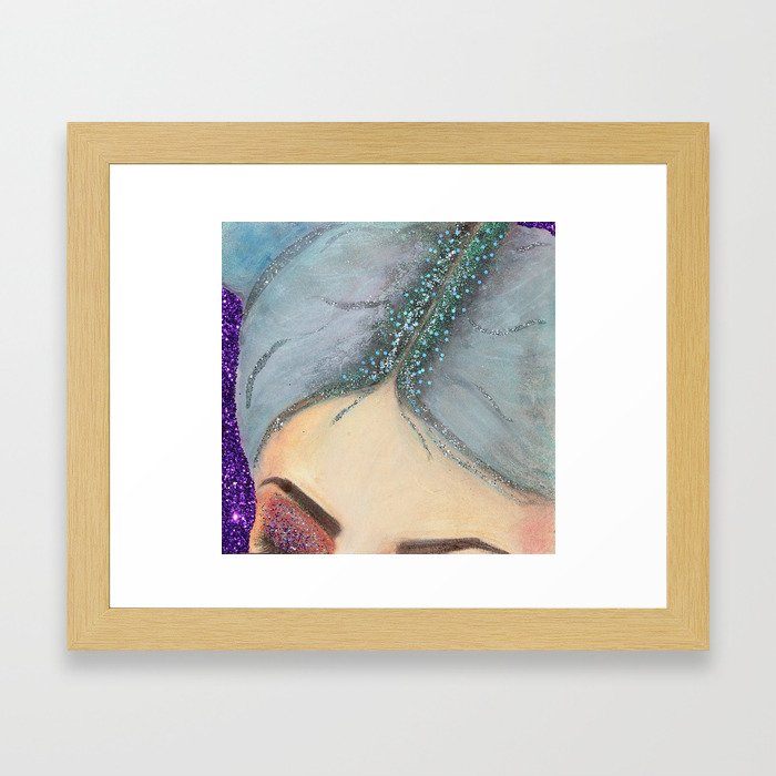 Eyebrows & Glitter Roots on Fleek! Framed Art Print