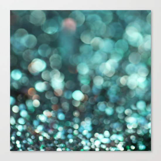 MERMAID GLITTER EMERALD Canvas Print