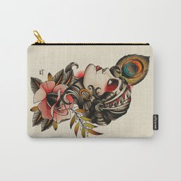 Gipsy girl - tattoo Carry-All Pouch | Girls, Woman, Illustration, People, Painting, Tattoostyle 