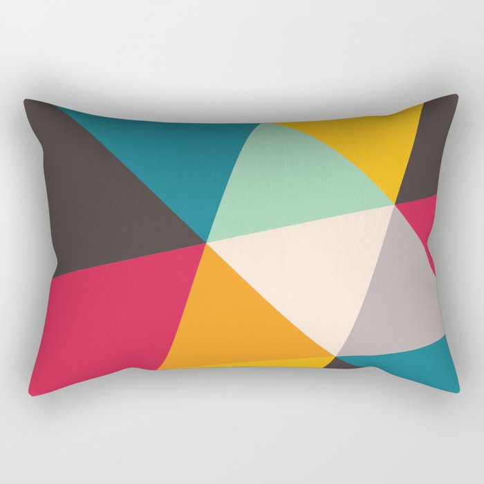Geometric Triangles Rectangular Pillow