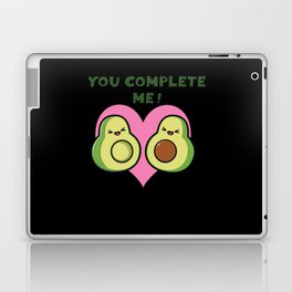 Complete Me Kawaii Avocado Hearts Valentines Day Laptop Skin