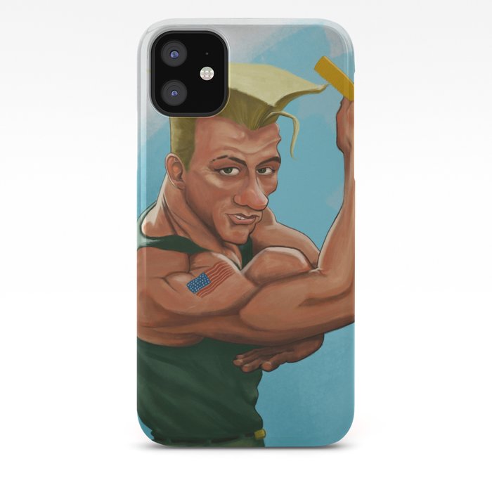 Jean Claude Van Guile Street Fighter Iphone Case By Bojangligorevic Society6
