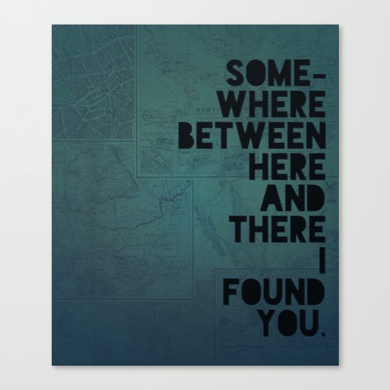 Here & There II Canvas Print