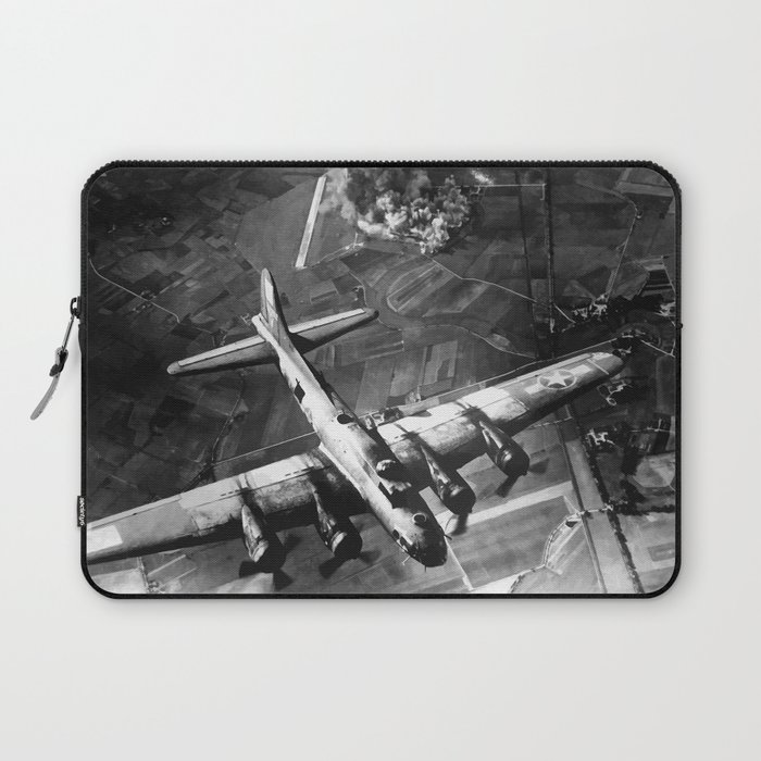 B 17 Bomber Over Germany Painting Laptop Sleeve By Warishellstore Society6