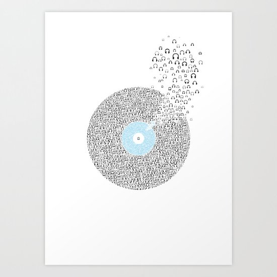 This record listen million people Art Print