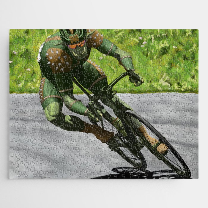 Fantasy Cyclist Bike Racing Jigsaw Puzzle