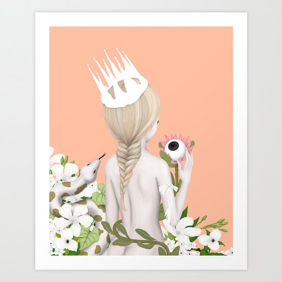 the white witch Art Print