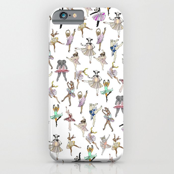 Animal Square Dance Hipster Ballerinas iPhone Case