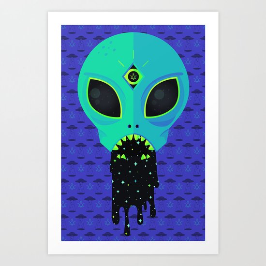 Alien Flu Art Print