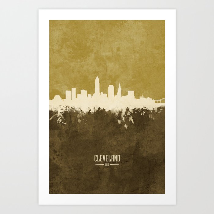 Cleveland Ohio Skyline Art Print