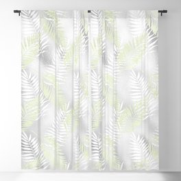 Beautiful White Print Design Pattern Blackout Curtain