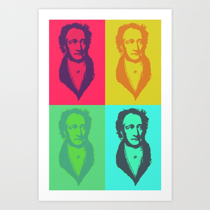 tilstrækkelig variabel hverdagskost Ach du meine Goethe - Pop Art Art Print by MCH Home & Stickers Shop |  Society6