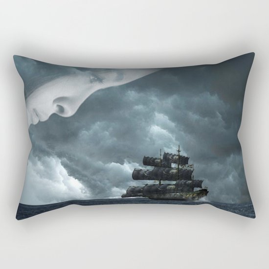 Pirate boat Rectangular Pillow